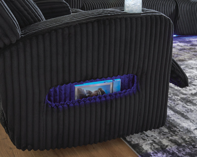 Belvarrow Black Power Recliner - PC6420213