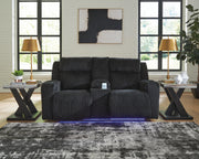 Belvarrow Black Power Reclining Sofa and Loveseat - PC64202U1