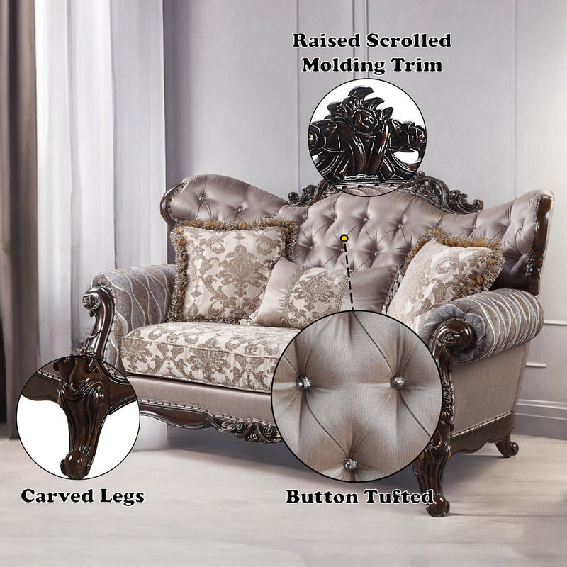 Benbek Loveseat W/3 Pillows - LV00810