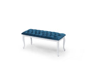 Bench With Wood Legs in Red - 790-BENCH-RED