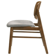 Benford Dining Side Chair Upholstered Seat Dark Brown (Set of 2) - 193833