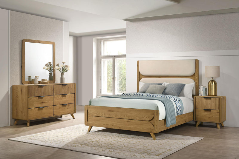 Bennett 4-piece Eastern King Bedroom Set Light Oak - 222901KE-S4