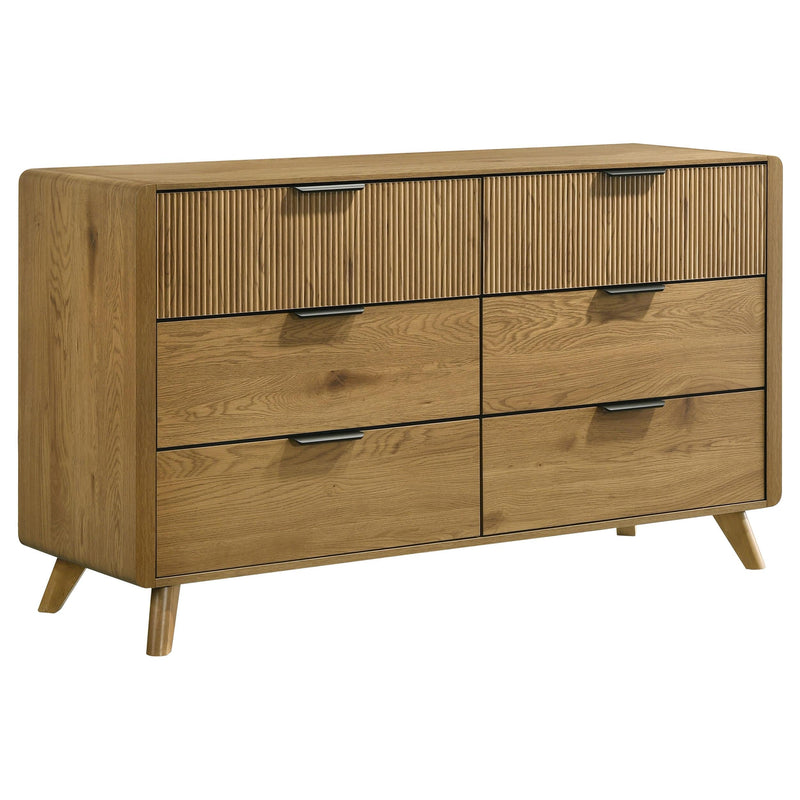 Bennett 5-piece Eastern King Bedroom Set Light Oak - 222901KE-S5