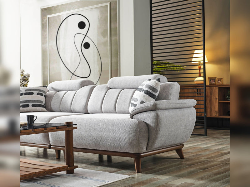 Bentley 4-pieces (2 Sofa & 2 Chair) Livingroom in Cream - 200-ELIF-BEN-A570-3311