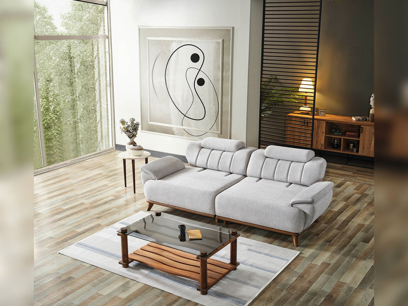 Bentley 4-pieces (2 Sofa & 2 Chair) Livingroom in Cream - 200-ELIF-BEN-A570-3311