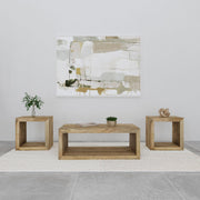 Benton 3-piece Solid Mango Coffee and End Table Set Natural - 704838-S3