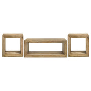 Benton 3-piece Solid Mango Coffee and End Table Set Natural - 704838-S3