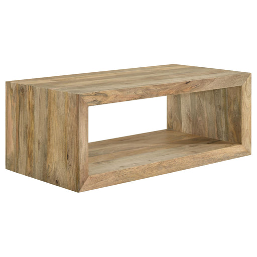 Benton Rectangular Solid Wood Coffee Table Natural - 704838
