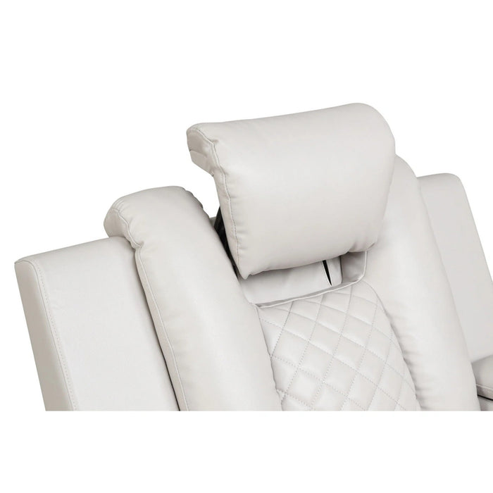Benz Power Reclining Living Room Set in Faux Leather