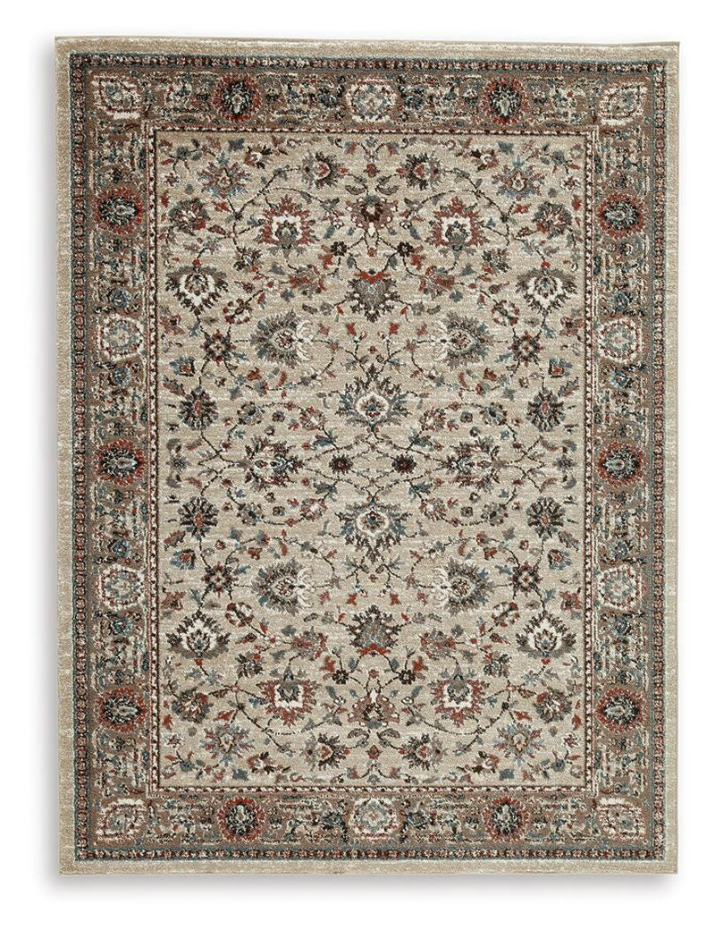 Beritham Blue/Brown/Beige Medium Rug - R407262