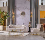Berlin 3-pieces (Sofa & Loveseat & Chair)Livingroom Set Beige in Beige - 101-BER-LV925-321