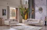 Berlin 4-pieces (2 Sofa & 2 Chair)Livingroom Set Beige in Beige - 101-BER-LV925-3311