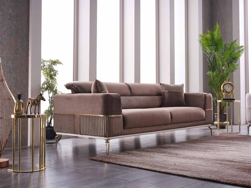Berlin Convertible Sofa in Brown - 200-SAN-BER-BRO-3