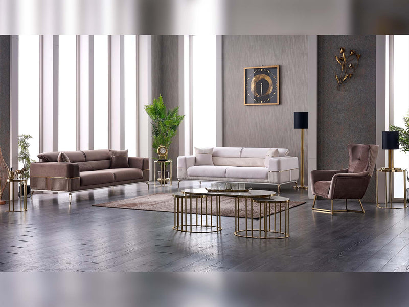 Berlin Convertible Sofa in Brown - 200-SAN-BER-BRO-3