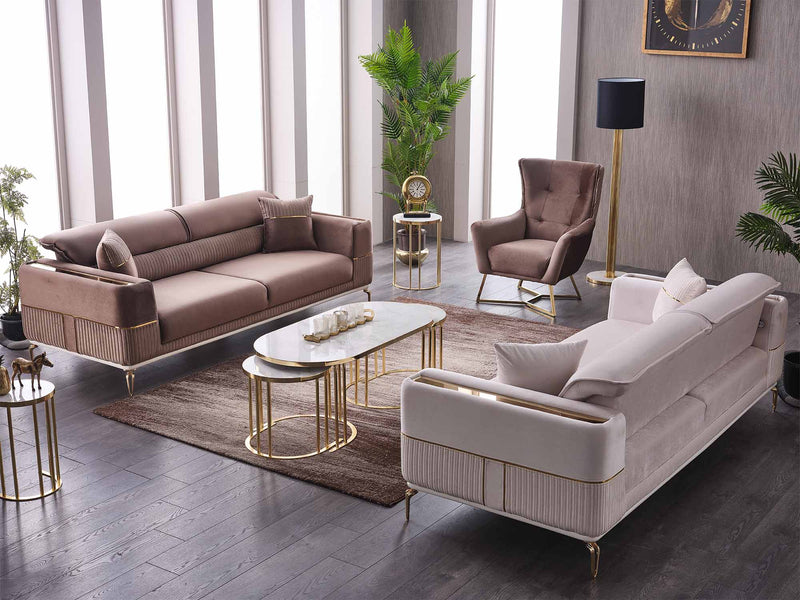 Berlin Convertible Sofa in Brown - 200-SAN-BER-BRO-3