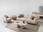 Bern Convertible Loveseat Cream in Cream - 101-BERN-PUK82015-2