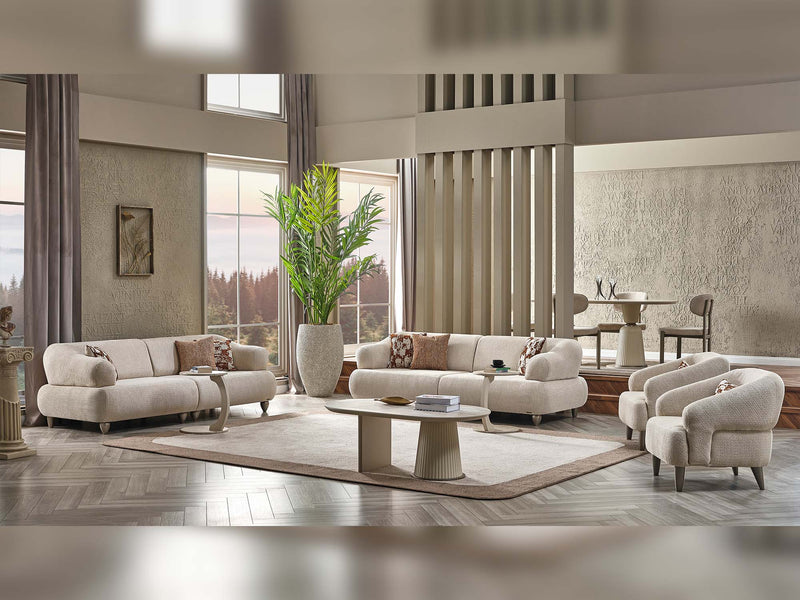 Bern Convertible Sofa Cream in Cream - 101-BERN-PUK82015-3