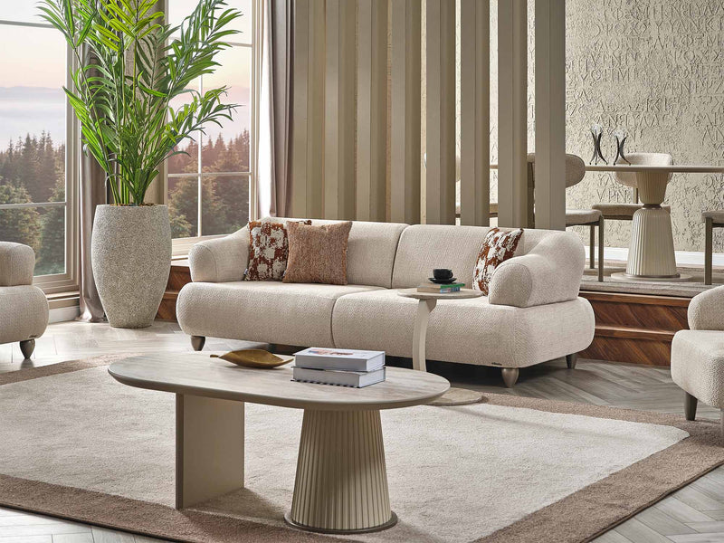 Bern Convertible Sofa Cream in Cream - 101-BERN-PUK82015-3