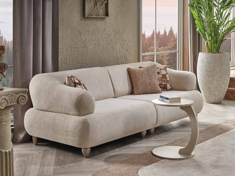 Bern Convertible Sofa Cream in Cream - 101-BERN-PUK82015-3