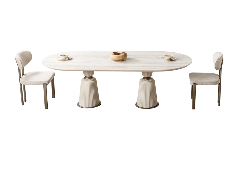 Bern Diningroom (Consol With Mirror & Dining Table & 6 Dining Chair) - 115-BERN-DT-6-SET