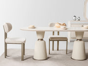 Bern Diningroom (Consol With Mirror & Dining Table & 6 Dining Chair) - 115-BERN-DT-6-SET