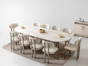 Bern Diningroom (Consol With Mirror & Dining Table & 6 Dining Chair) - 115-BERN-DT-6-SET