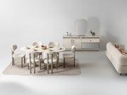 Bern Diningroom (Consol With Mirror & Dining Table & 6 Dining Chair) - 115-BERN-DT-6-SET