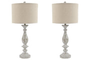 Bernadate Whitewash Table Lamp (Set of 2) - DMV FurnitureTable Lamp Pair