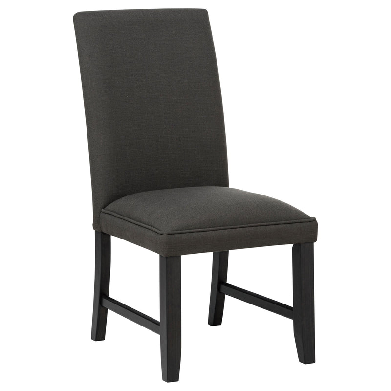 Berning Fabric Upholstered Parson Side Chair Charcoal (Set of 2) - 121702CHR