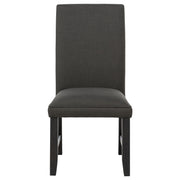Berning Fabric Upholstered Parson Side Chair Charcoal (Set of 2) - 121702CHR