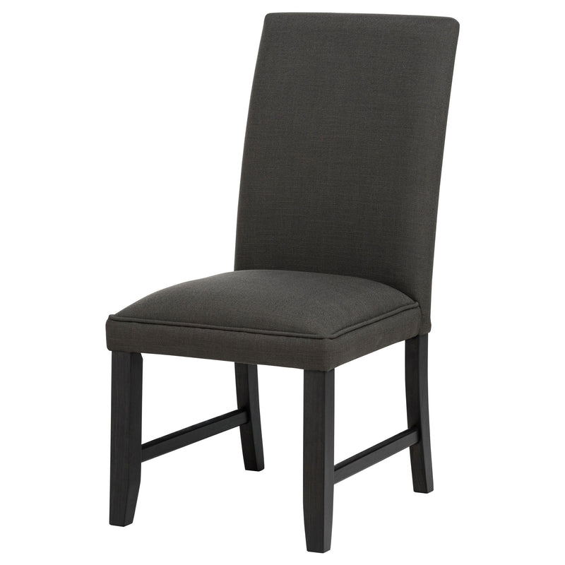 Berning Fabric Upholstered Parson Side Chair Charcoal (Set of 2) - 121702CHR