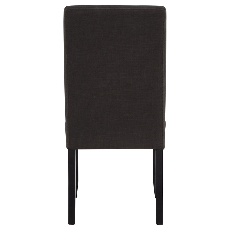 Berning Fabric Upholstered Parson Side Chair Charcoal (Set of 2) - 121702CHR