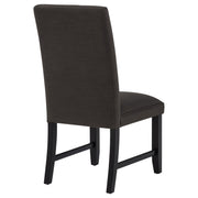 Berning Fabric Upholstered Parson Side Chair Charcoal (Set of 2) - 121702CHR