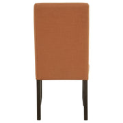 Berning Fabric Upholstered Parson Side Chair Salmon Orange (Set of 2) - 121702SLM