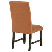 Berning Fabric Upholstered Parson Side Chair Salmon Orange (Set of 2) - 121702SLM