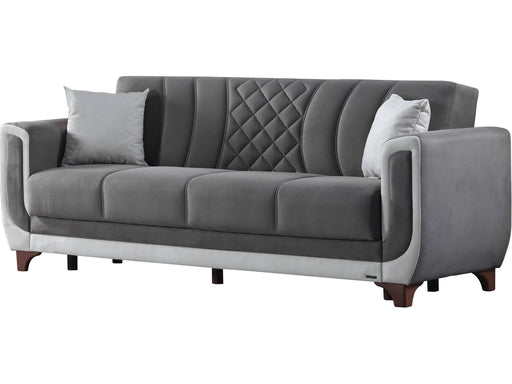 Berre Convertible Sofa Grey in Grey - 101-BER-DZ203-3