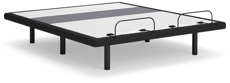 Best Base with Lumbar and Audio Charcoal Gray King Adjustable Base - M5X542