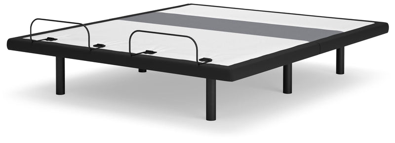 Best Base with Lumbar and Audio Charcoal Gray King Adjustable Base - M5X542