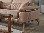 Beta 3-pieces (Sofa & Loveseat & Chair) Livingroom Set Beige in Beige - 101-BET-KAY065-321