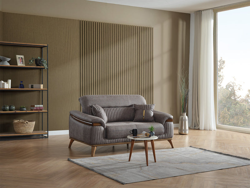 Beta 3-pieces (Sofa & Loveseat & Chair) Livingroom Set Fume in Fume - 101-BET-KAY375-321