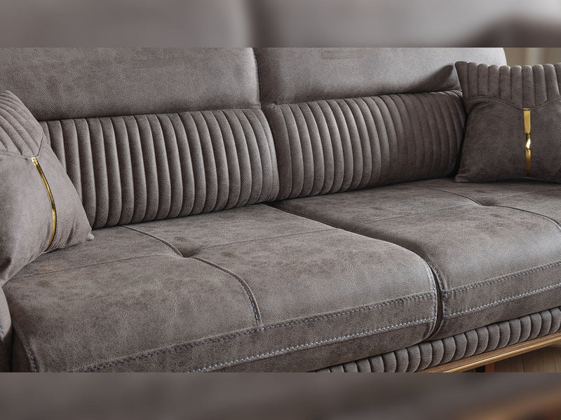 Beta 3-pieces (Sofa & Loveseat & Chair) Livingroom Set Fume in Fume - 101-BET-KAY375-321
