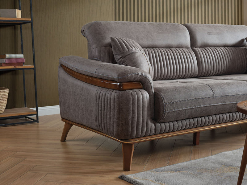 Beta Convertible Loveseat Fume in Fume - 101-BET-KAY375-2