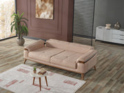 Beta Convertible Sofa Beige in Beige - 101-BET-KAY065-3