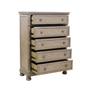 Bethel Wire Brushed Gray Sleigh Storage Platform Bedroom Set - DMV FurnitureBedroom Set