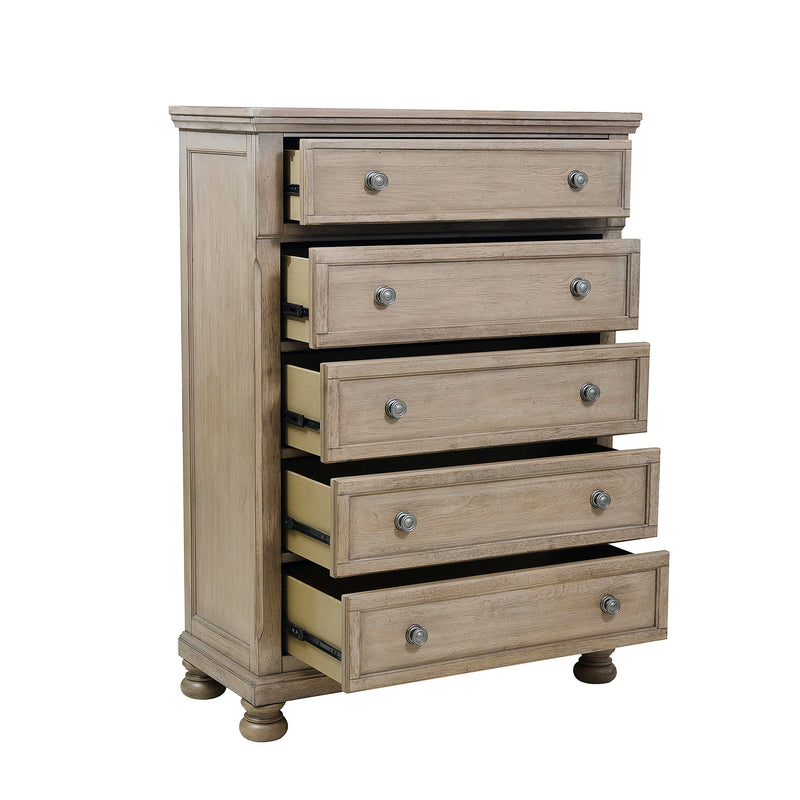 Bethel Wire Brushed Gray Sleigh Storage Platform Bedroom Set - DMV FurnitureBedroom Set