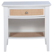 Bexhill 1-drawer Nightstand Bedside Table White - 223472