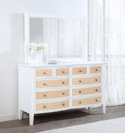 Bexhill 10-drawer Dresser and Mirror White - 223473M