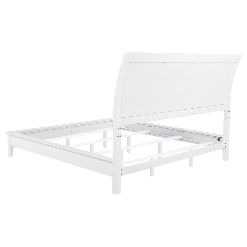 Bexhill 56-inch Upholstered Eastern King Panel Bed White - 223471KE