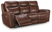 Bexhurst Mahogany Power Reclining Sofa - PCU1210215
