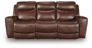 Bexhurst Mahogany Power Reclining Sofa - PCU1210215